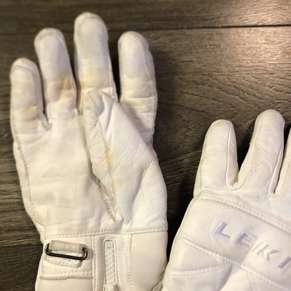 Leather ski gloves size 7.5 - Picture 3 of 4